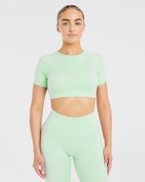 Staple Crop Top - Mint Green