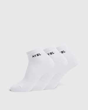 Everyday Ankle Socks (3 Pack) - White